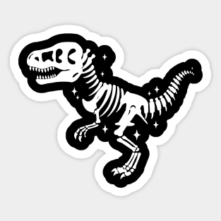 t-rex skeleton Sticker